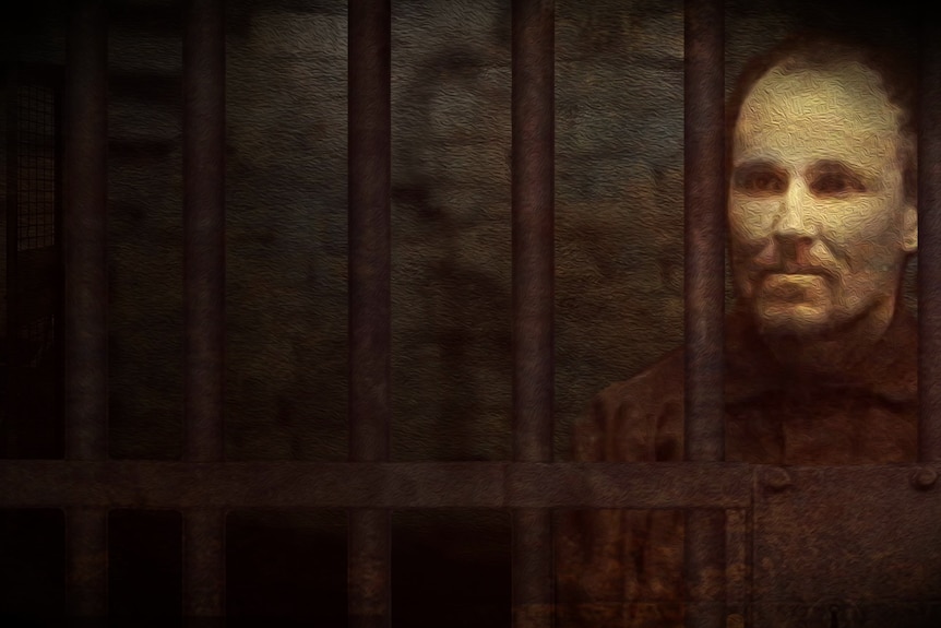 An animation of convict Rodney Spencer in jail.