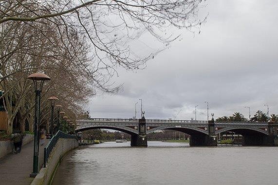 Princes Bridge over the Yarra River in central Melbourne