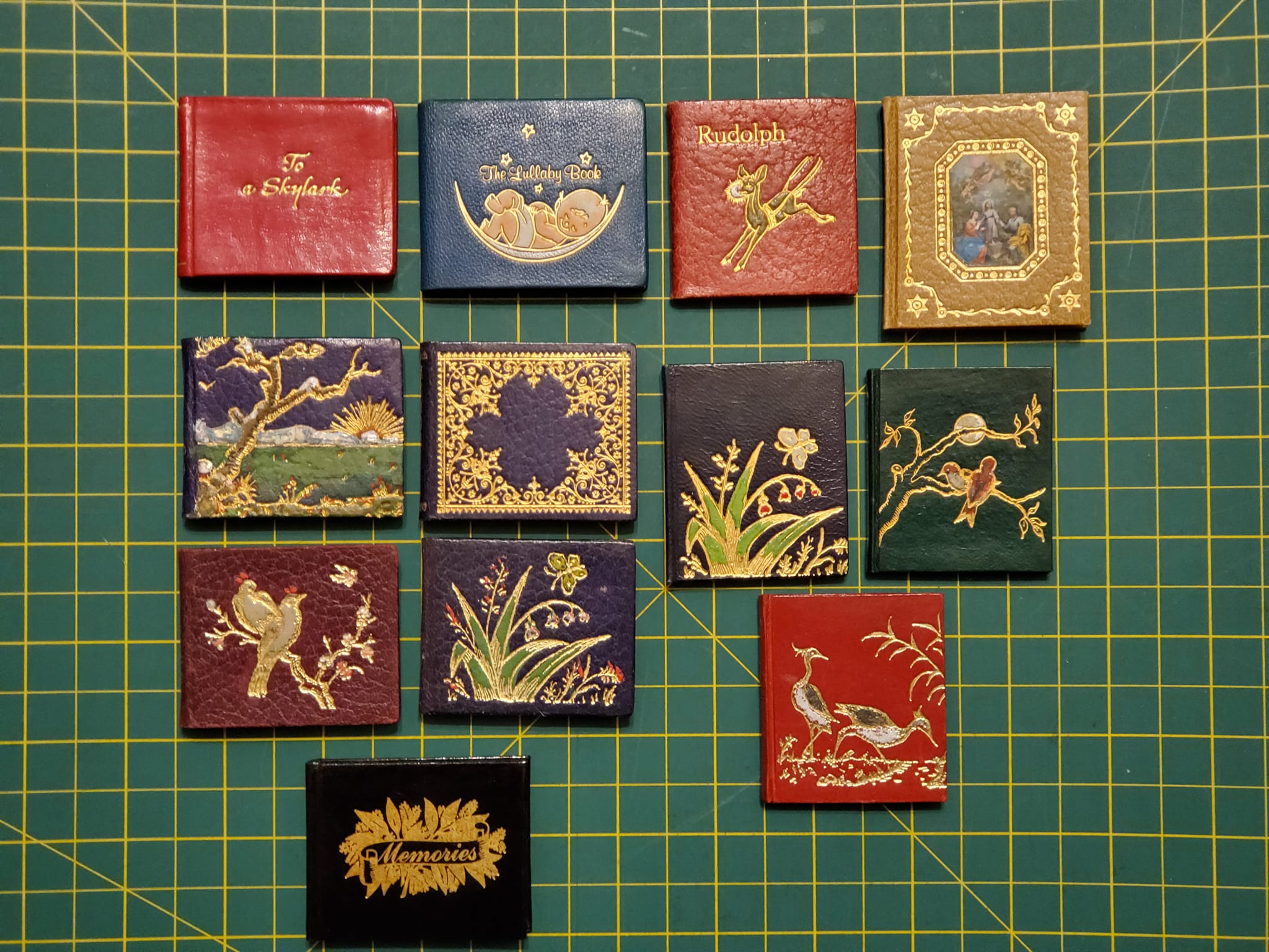 A selection of old tiny books.