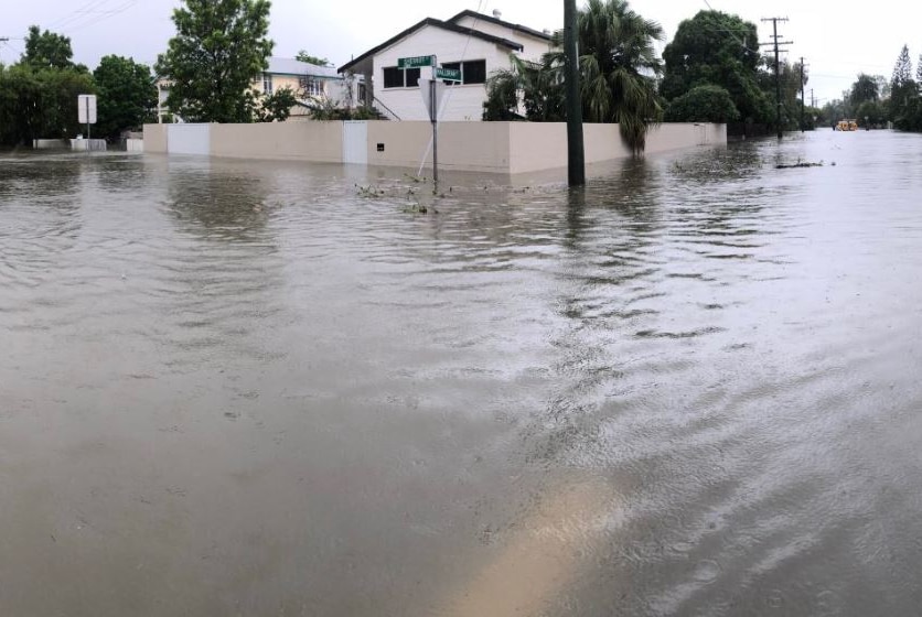 One of Townsville's flooded suburbs.