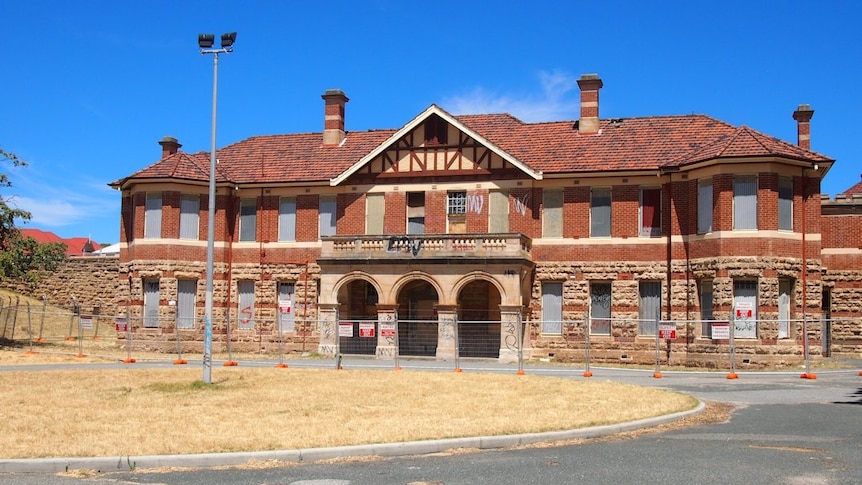 The administration block at the old Claremont hospital for the Insane, in 2014.