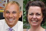 A composite of Chief Minister Adam Giles and Labor candidate for Braitling Dale Wakefield.