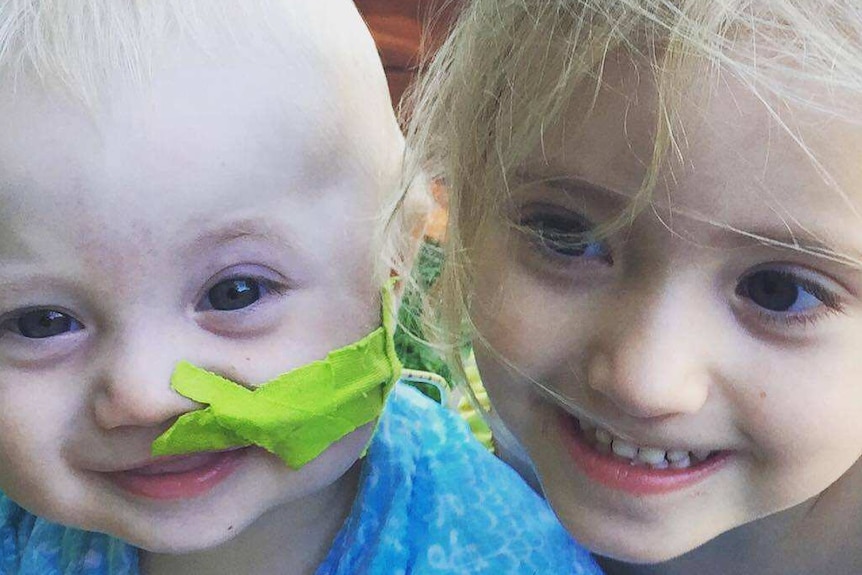 Felix, pictured with his sister Molly, is a happy little boy despite often being very sick.