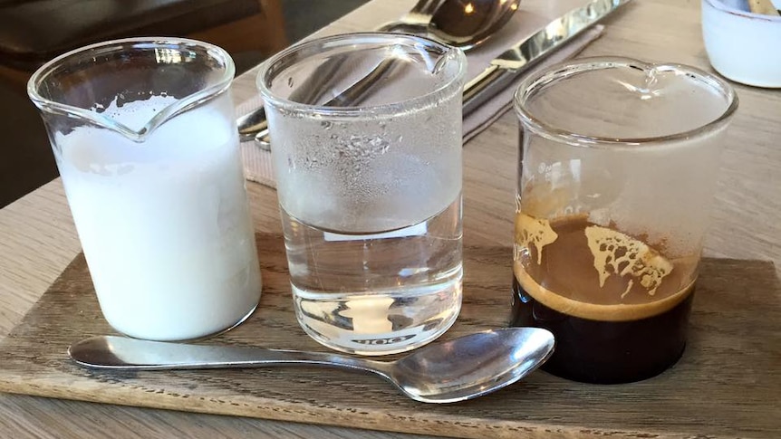A new 'deconstructed coffee' offering in Melbourne kicks up a storm on social media