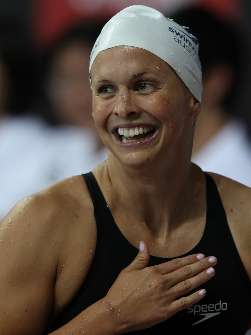 All smiles ... Libby Trickett can take some encouragement from her swims in Beijing.