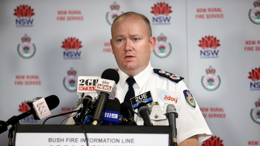 NSW Rural Fire Service (RFS) Commissioner Shane Fitzsimmons