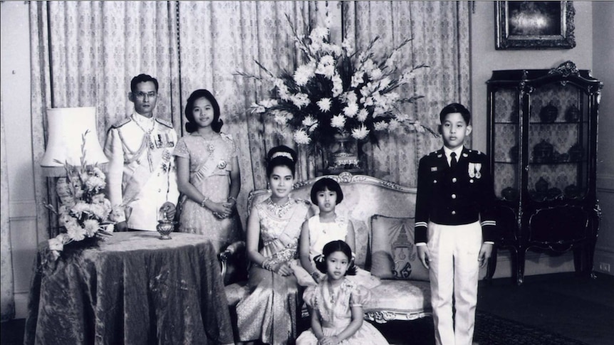 A black and white photo of the House of Mahidol taken in 1966
