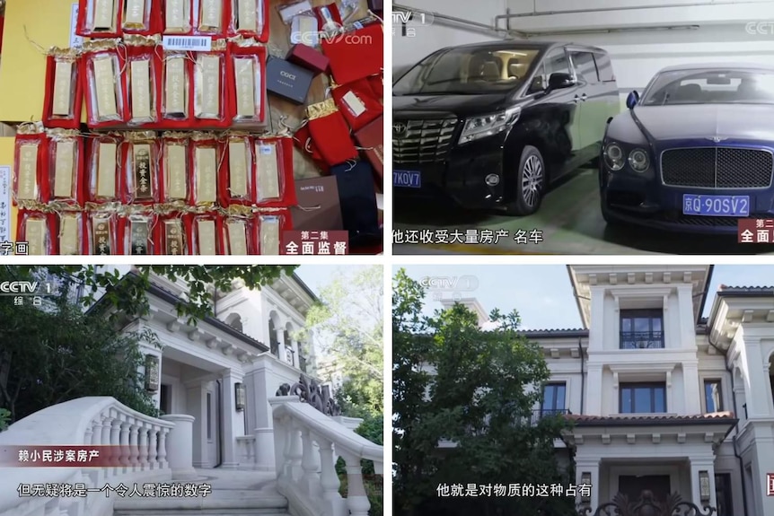 Gold, luxury cars, massive houses under Mr Lai's name were reportedly found by authorities in China