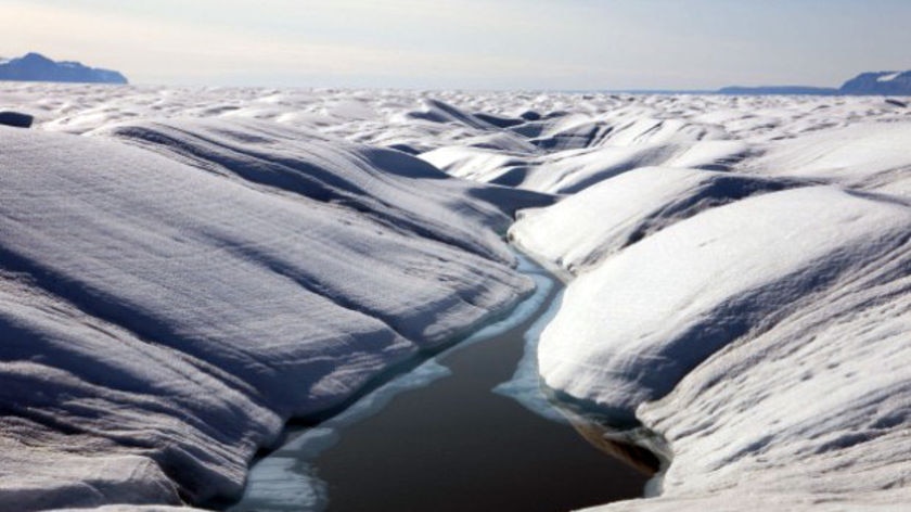 Petermann glacier in Greenland
