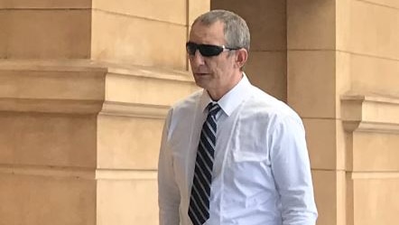 Darren Geoffrey Lorke outside court in Adelaide