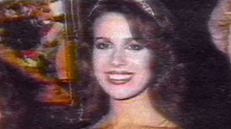 A TV still of Anita Cobby at a beauty pageant before she was brutally murdered in 1986