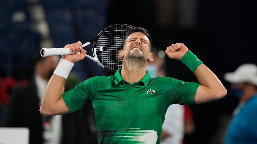 Novak Djokovic wins his first match of 2022 at Dubai Championship, making  return after Australian Open visa saga - ABC News