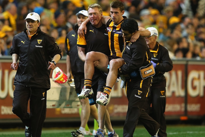 Body blow: Brendan Whitecross is likely to miss the rest of the finals after suffering a knee injury.