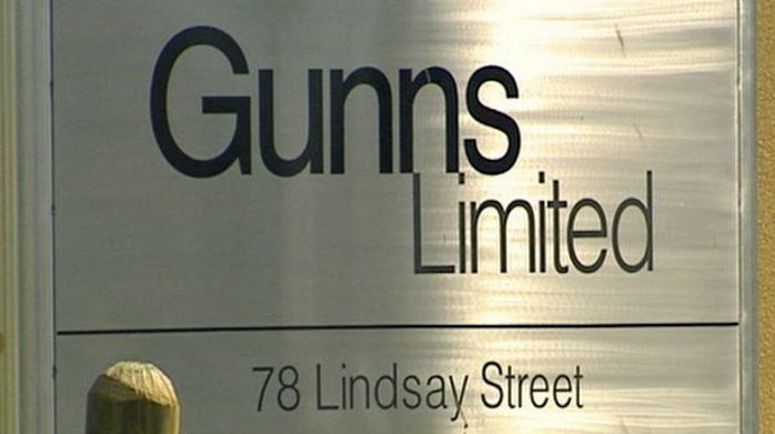 Gunns sign outside its Launceston headquarters