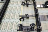 Twenty dollar bills printed at the US Treasury