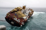 Containers tumble from Rena