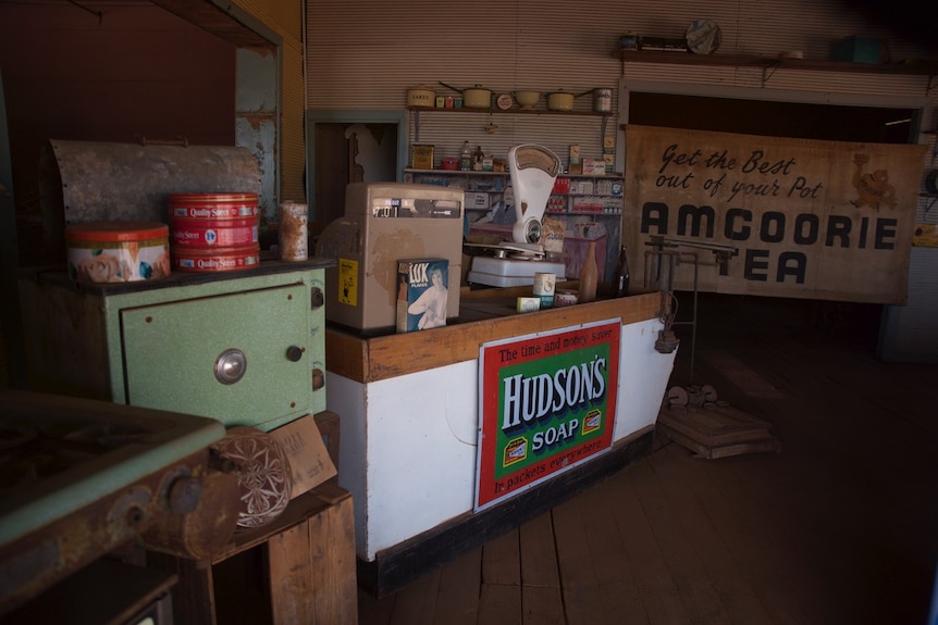 A general store abandoned in 1963 in the ghost town of Gwalia, WA.