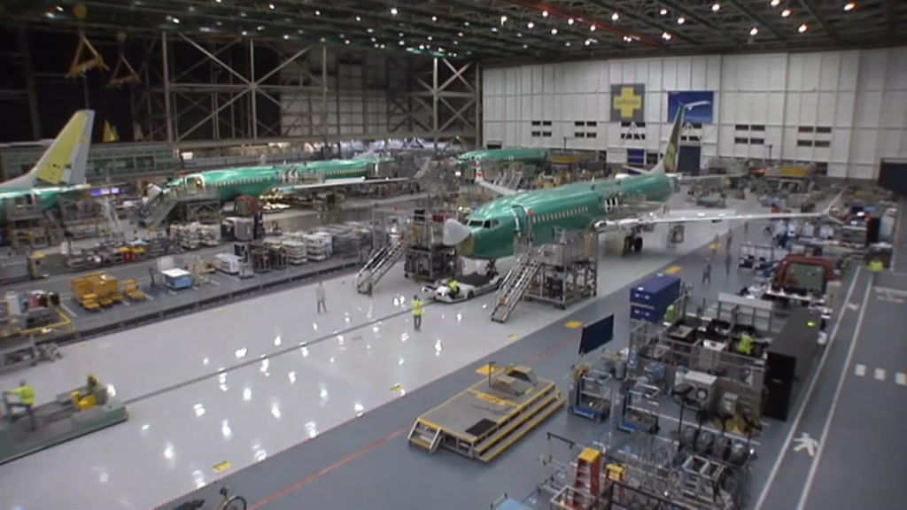 737 Max Assembly At Boeing Factory - ABC News