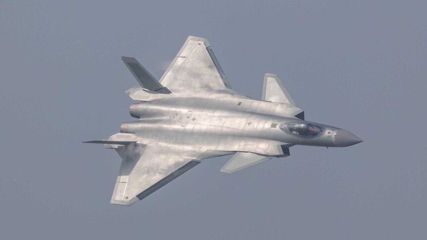 China unveils its J-20 stealth fighter during an air show in Zhuhai.