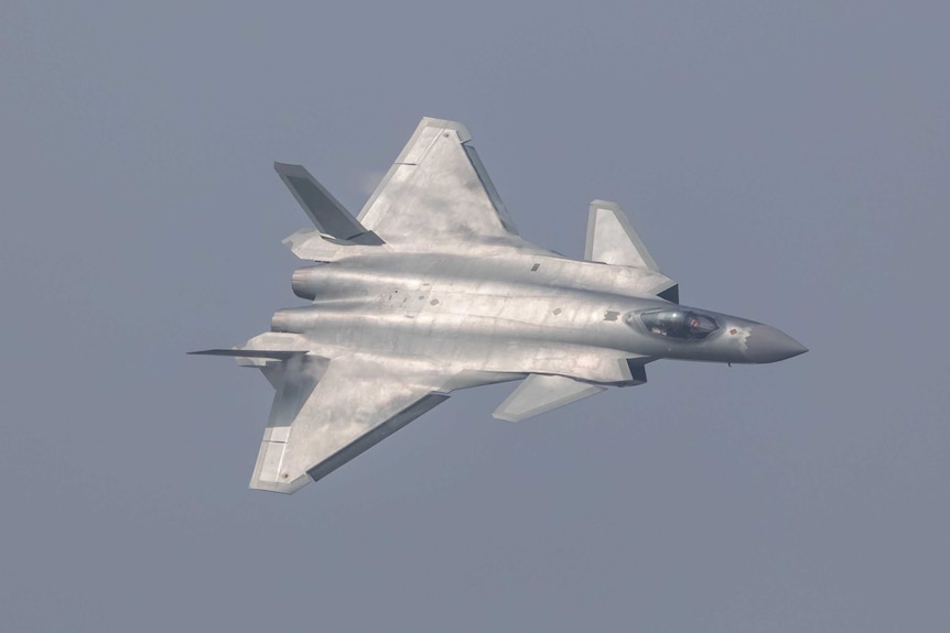 China unveils its J-20 stealth fighter during an air show in Zhuhai.