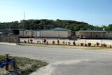 Demountables where women and children asylum seekers are housed on Christmas Island