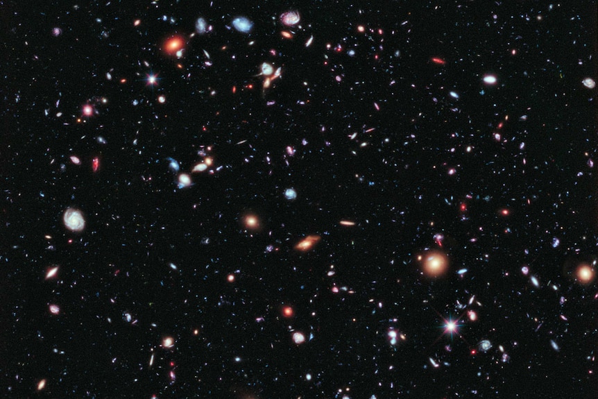 Hubble extreme deep field looking back at some of the earliest galaxies