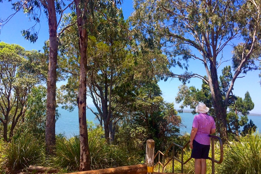 Visitors looks over Redland Bay.