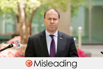 josh frydenberg's claim is misleading