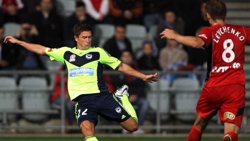 Looking sharp: Harry Kewell ignored the hostile Adelaide crowd and played an impressive first half.