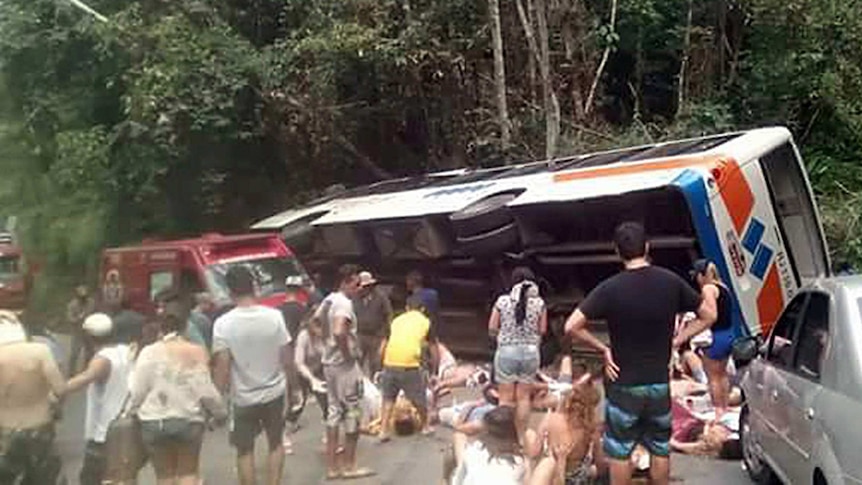 Fatal bus crash near Rio de Janeiro
