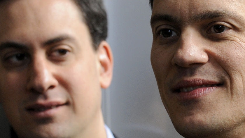 Miliband brothers David (R) and Ed (L)