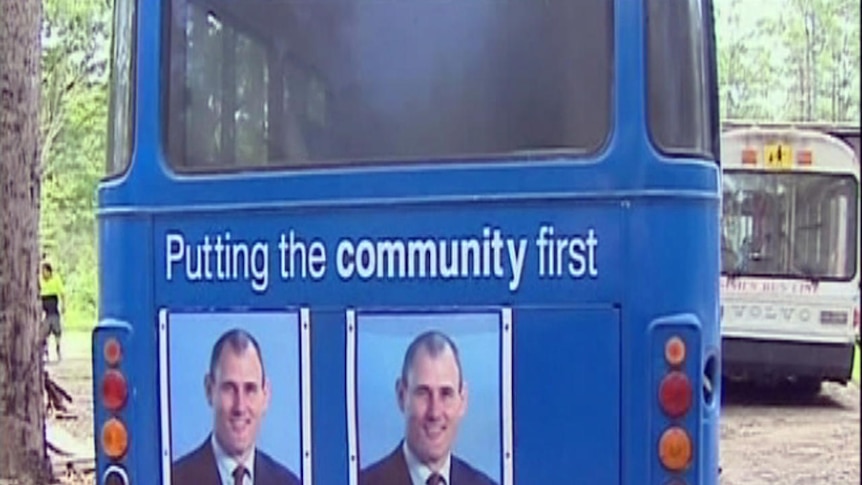 Peter Besseling's campaign bus