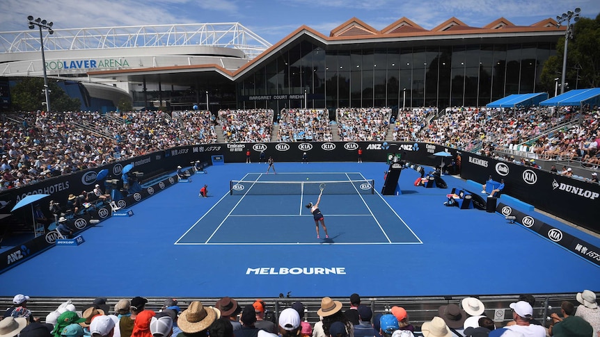 The courts at the Open deliver and personal tennis experience - ABC News