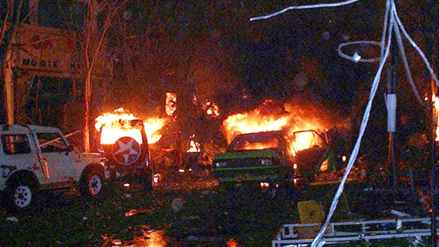 Scene of bombing Kuta, Bali 2002