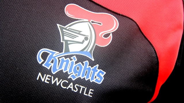 The Newcastle Knights logo, depicting a plumed medieval jousting helmet.