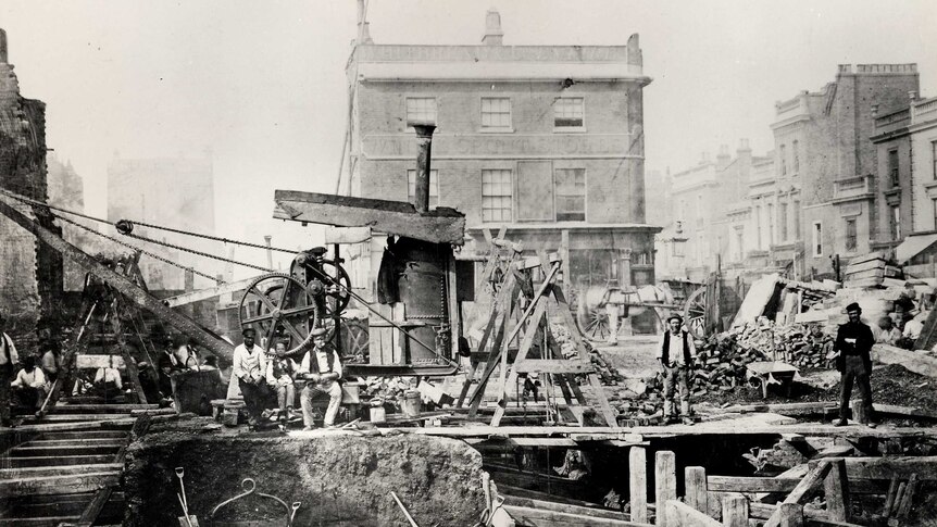 London Underground construction - 1866
