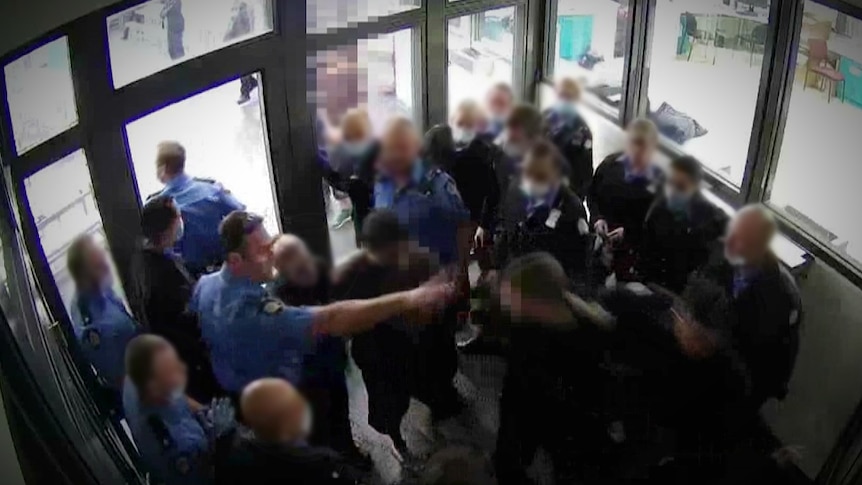 CCTV footage shows 16-year-old assaulted by guard during riot inside ...