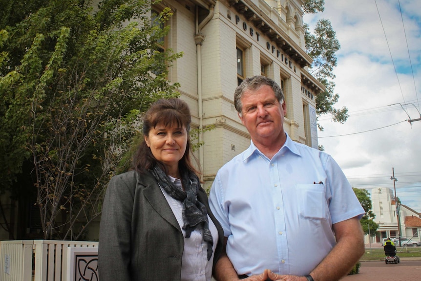 Kim and Michael Noonan, current owners of the Guildford Post Office.