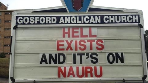 Gosford Anglican Church's controversial sign