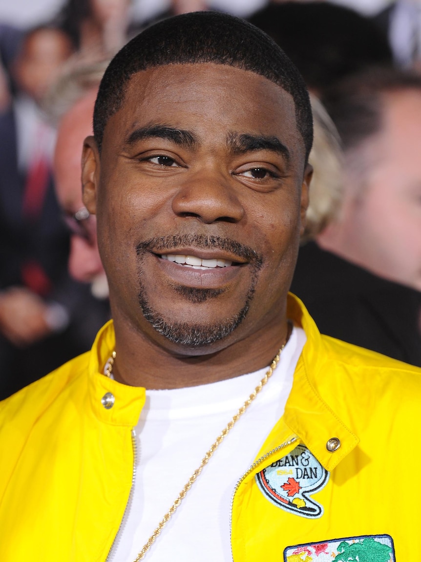 Tracy Morgan arrives at a movie premiere.