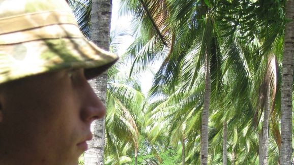 Australian and New Zealand troops attend a Remembrance Day ceremony in the Solomons Islands