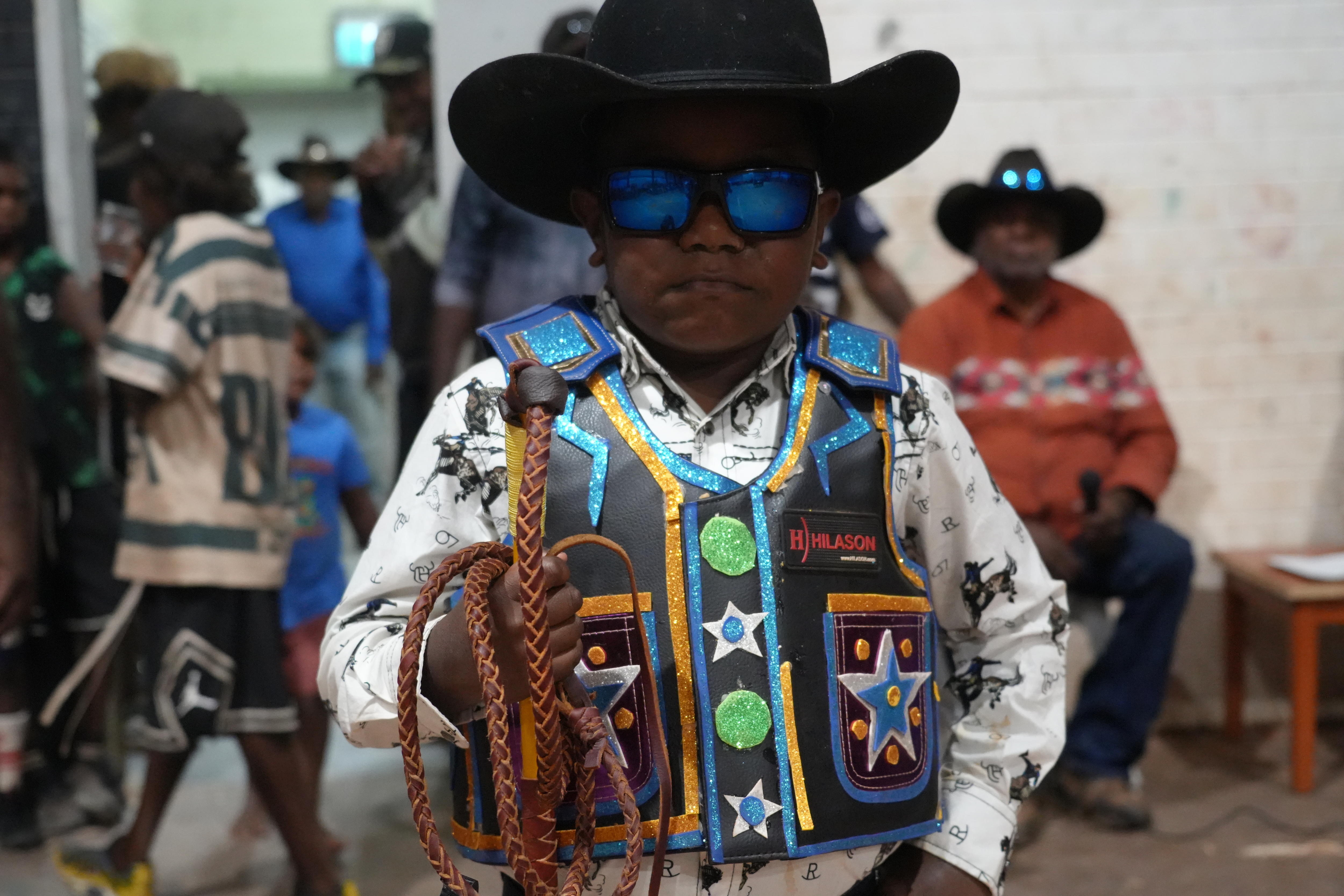 Cowboys and girls dress up for Santa Tereasa/Ltyentye Apurte horse races