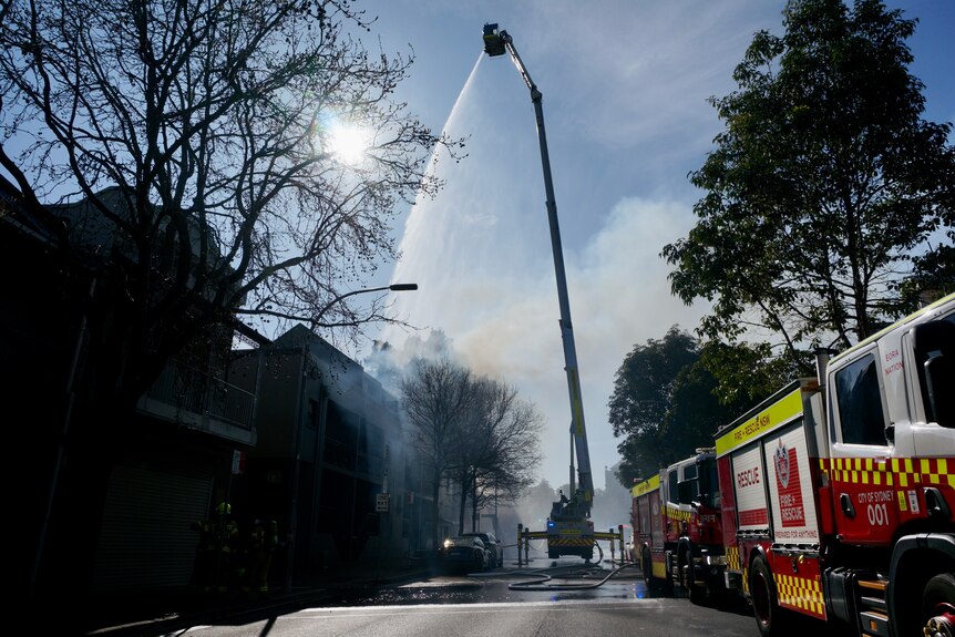 Unit fire in Sydney