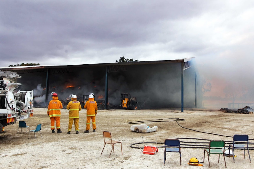 Hay fire Mundulla