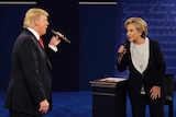 Donald Trump and Hillary Clinton face off in the second presidential debate in St Louis.