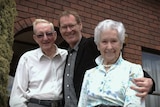 Stephen Edwards with parents David and Nelda