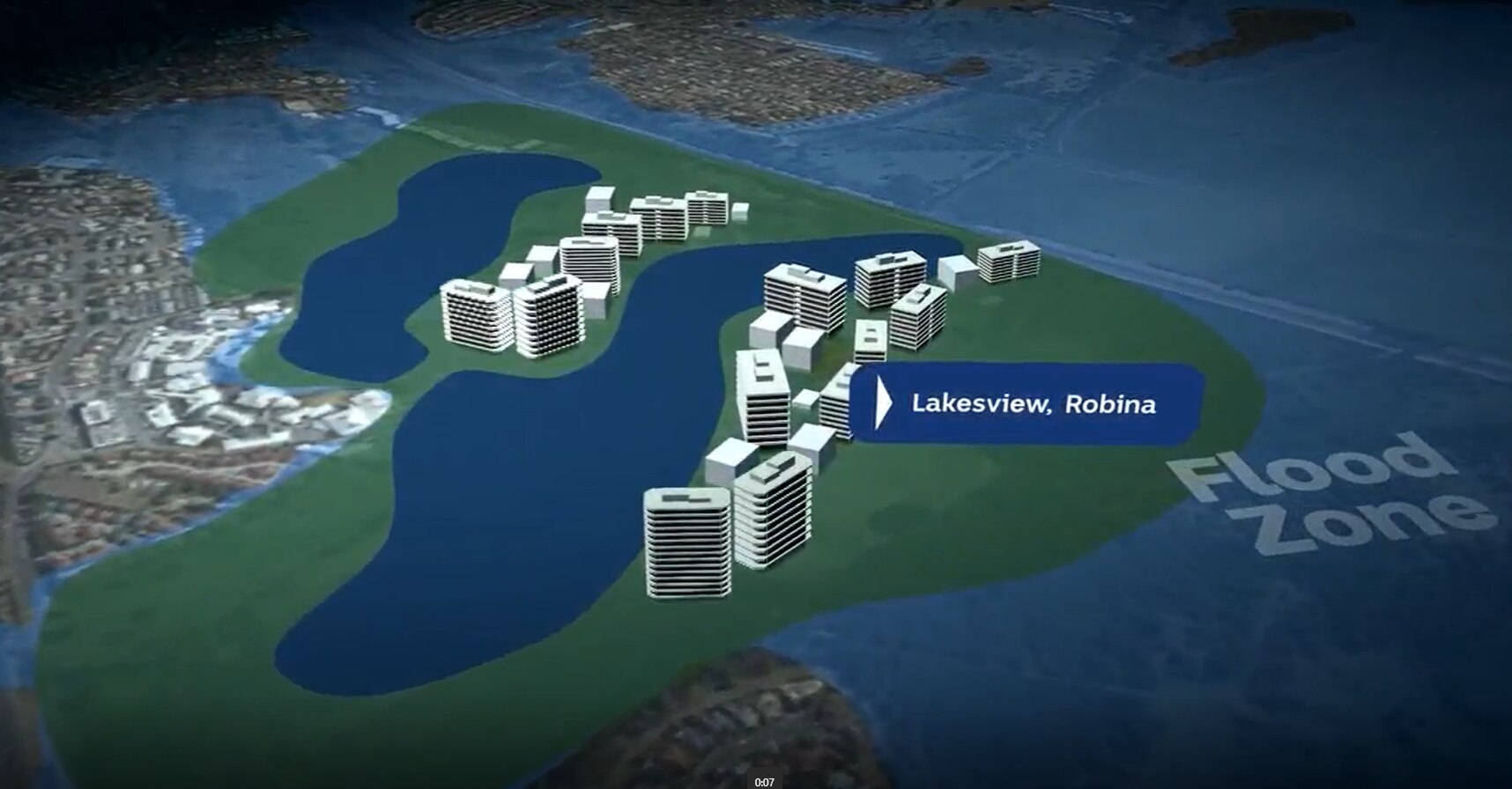 The proposed Lakesview development at Robina includes a series of man ...