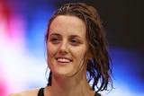 Ellie Cole of Australia looks on during the 2022 Duel in the Pool at Sydney Olympic Park Aquatic Centre in 2022.