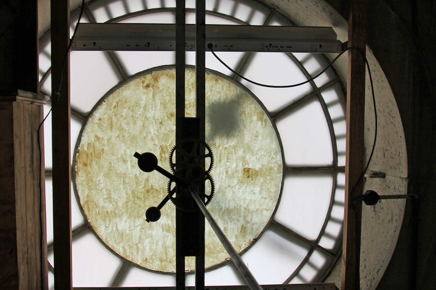 Inside the clock tower