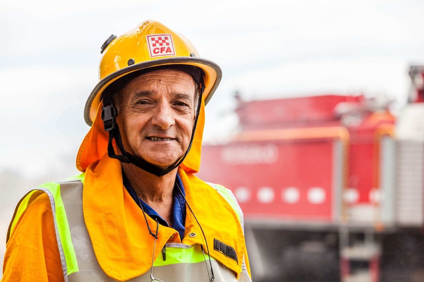 Strike Team Leader Peter Cattermole smiles at the camera.